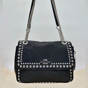 COACH Klare Crossbody 25 With Studded Rivets In Black CM025